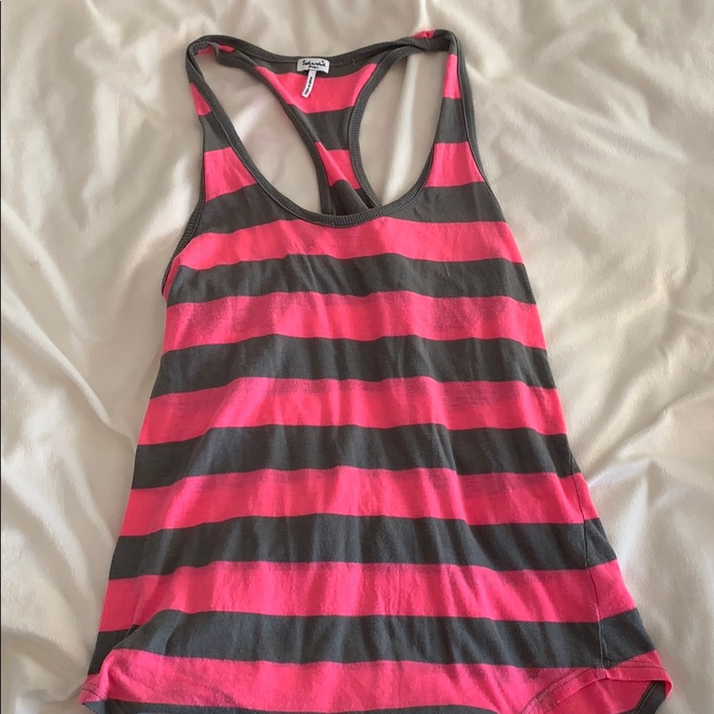 Splendid Halter Striped Tank